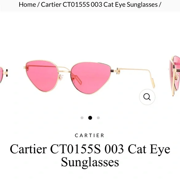 Cartier Red Sunglasses Luxurious Accessory